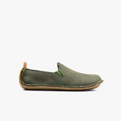 Vivobarefoot Ababa Leather Kids - Green Casual Shoes FUP307591